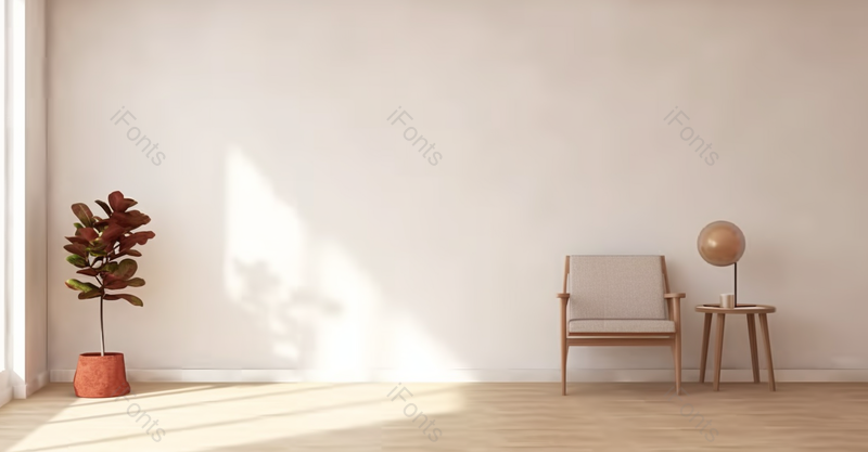 阳光照进室内木质地板上房屋内部桌子绿植盆栽,高清,摄影图,摄影图片,图片大全,摄影图免费下载